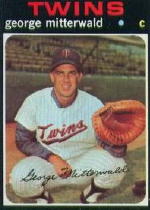1971 Topps Baseball Cards      189     George Mitterwald